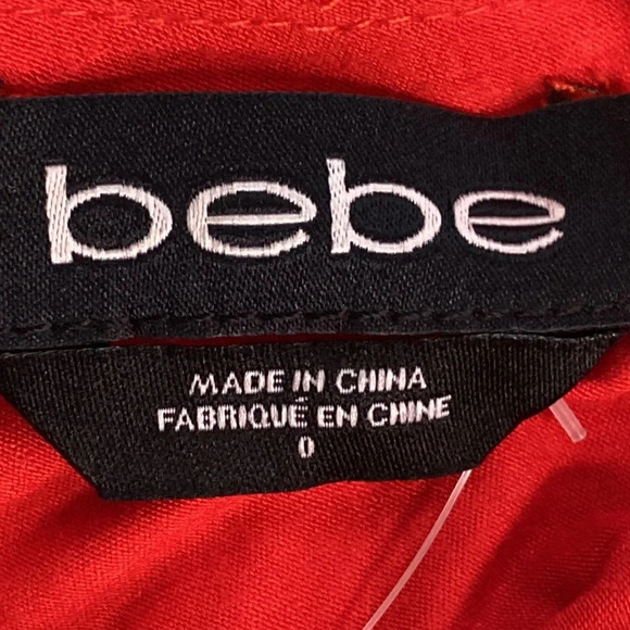 Bebe "NEW" Sheer Romantic Red Lace Bohemian Maxi Dress Size 0 - Picture 11 of 11